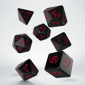 Immagine di Classic RPG Black & red Dice Set (7)