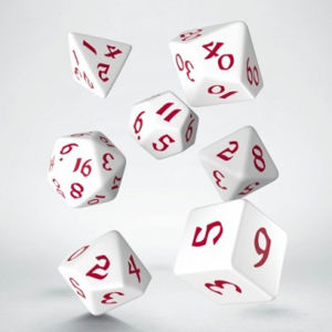 Immagine di Classic Runic White & red Dice Set (7)