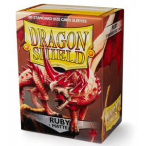 Immagine di Dragon Shield Matte Sleeves - Ruby (100)