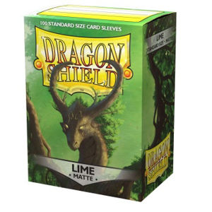 Immagine di Dragon Shield Standard Sleeves - Matte Lime (100 Sleeves)