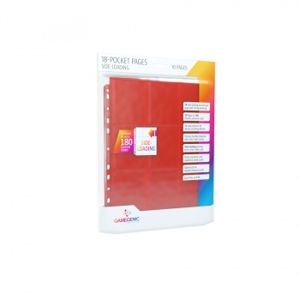 Immagine di Gamegenic - Sideloading 18-Pocket Pages 10 pcs pack Red
