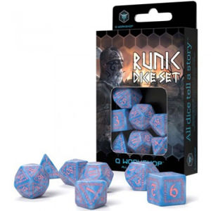 Immagine di Runic Glacier & pink Dice Set (7)