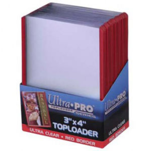 Immagine di Toploader - 3" x 4" Red Border (25)