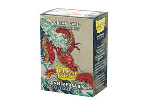 Immagine di DRAGON SHIELD STANDARD SIZE MATTE DUAL ART SLEEVES - GREAT WAVE (100 SLEEVES)