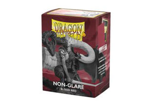 Immagine di Dragon Shield Matte Non-Glare Sleeves - Blood Red (100 Sleeves)
