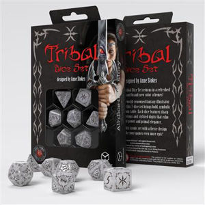 Immagine di Tribal Dice Set: Pearl & Brown