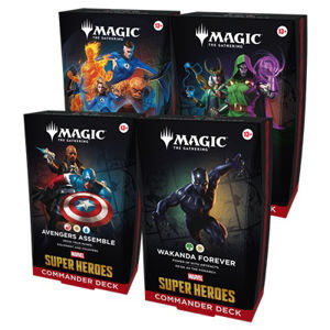 Immagine di MTG - Marvel Super Heroes Commander Deck Display (4 Decks) - IT