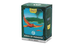 Immagine di Dragon Shield x MTG Retro Series Standard size Brushed Art Sleeves - Birds of Paradise (100 Sleeves)