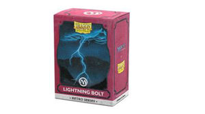 Immagine di Dragon Shield x MTG Retro Series Standard size Brushed Art Sleeves - Lightning Bolt (100 Sleeves)